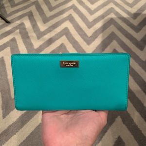 Kate Spade Turquoise Snap Wallet